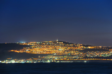 Image showing city of Tiberias at night