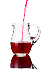 Image showing Glass pitcher, isolated.