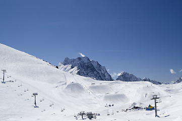 Image showing Snowboard park