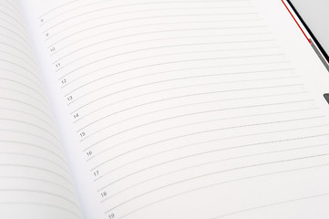 Image showing Detail of Diary - Notebook