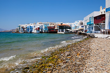 Image showing Little Venice, Mykonos, Greece