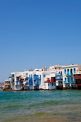 Image showing Little Venice, Mykonos, Greece