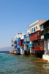 Image showing Little Venice, Mykonos, Greece