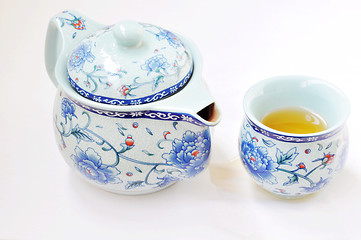 Image showing Chinese teaset