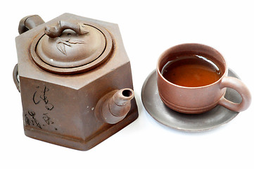 Image showing Chinese teaset