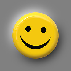 Image showing smile on yellow