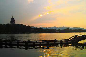 Image showing China west lake