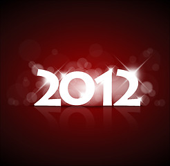 Image showing Vector New Year card 2012