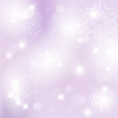 Image showing Vector Christmas background with white snowflakes