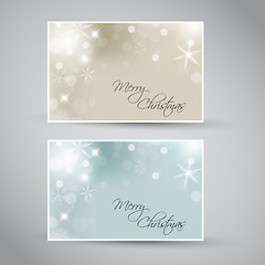 Image showing Set of vector christmas / New Year banners