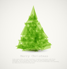 Image showing Vector modern abstract christmas tree