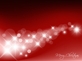Image showing Red Abstract Christmas vector background