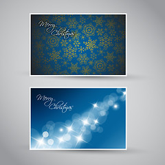 Image showing Set of vector christmas / New Year banners