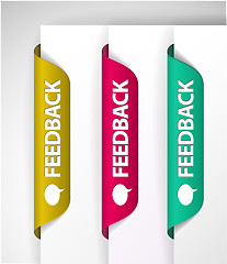 Image showing Vector Feedback Labels / Stickers