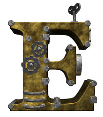 Image showing steampunk letter e