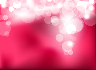 Image showing Abstract glowing pink lights