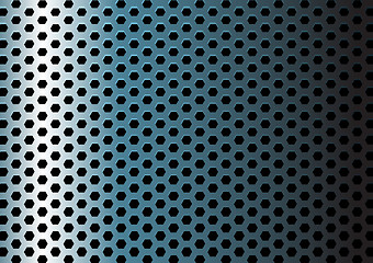Image showing Metal texture / pattern with holes
