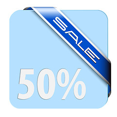 Image showing Blue card for big discount