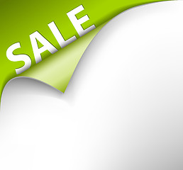 Image showing Green sale corner background