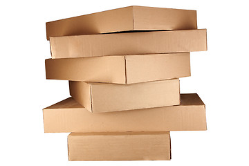 Image showing boxes arranged in stack