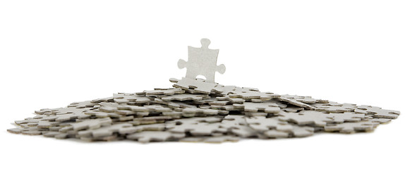 Image showing Jigsaw puzzle, success in business concept