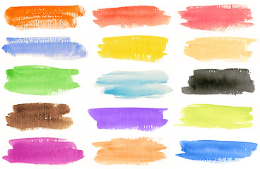 Image showing Watercolor strokes