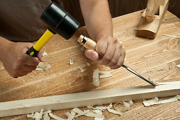 Image showing Wood working