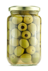 Image showing Green olives