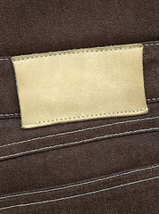 Image showing Leather label