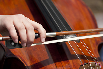 Image showing street musician