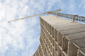 Image showing construction with crane