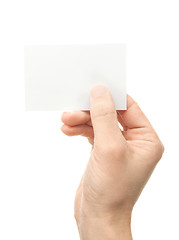 Image showing Hand whit a card