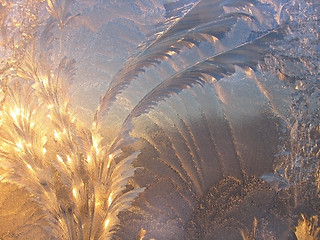 Image showing ice pattern and sunlight