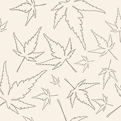 Image showing Maple leafs texture