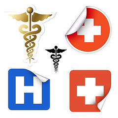 Image showing Set of various vector medical symbols