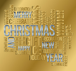 Image showing Abstract christmas card