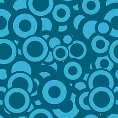 Image showing Blue seamless pattern