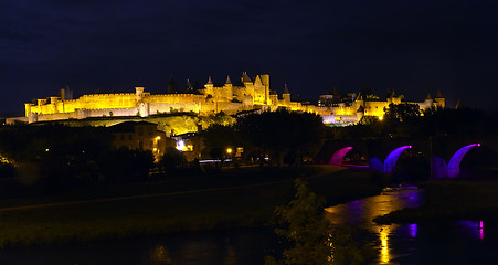 Image showing Carcassonne, France, UNESCO. La Cite