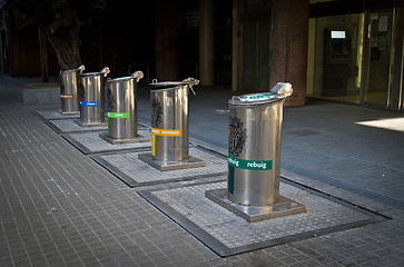 Image showing Selective resuduos containers Badalona