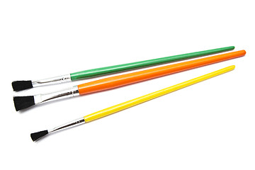 Image showing Colorful paintbrushes 