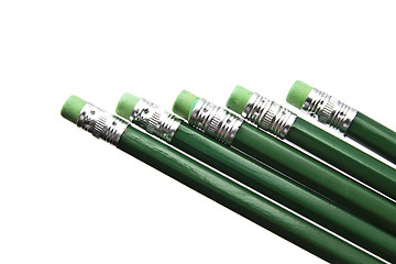 Image showing Green pencils