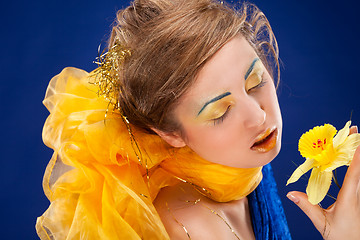 Image showing woman with glamour make-up