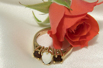 Image showing Rose and ring