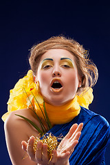 Image showing woman with glamour make-up