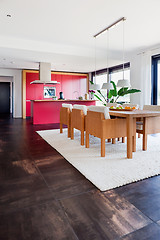 Image showing Interior of modern house kitchen