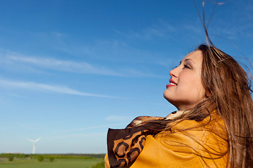 Image showing Portrait of the young beautiful woman