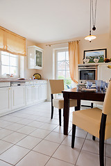 Image showing Interior of modern house kitchen