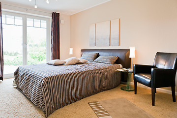 Image showing beautiful interior of a modern bedroom