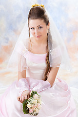 Image showing Beautiful woman dressed as a bride