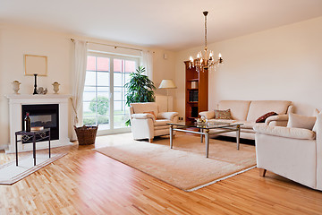 Image showing Modern house, living-room